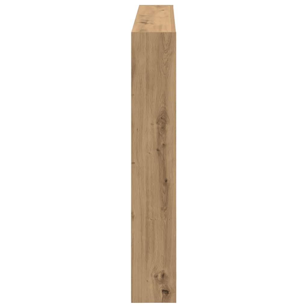 vidaXL Tête de lit en chêne artisanal avec LED et rangement – Tête de lit en bois d'ingénierie RVB