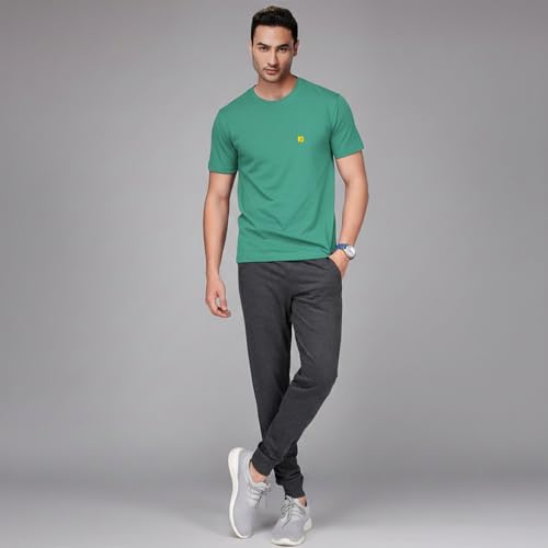 Image of AMUL COMFY Men's Cotton Plain Round Neck Half Sleeve Casual T-Shirts