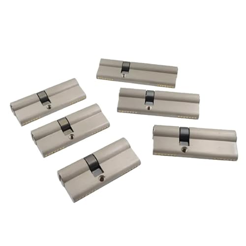 Brass Asymmetrical Lock Cylinder Open On Both Sides 5keys Locking Plastic Steel Door Lock Core 1Pcs(100)