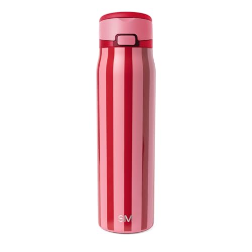 Image of Simple Modern Water Bottle with Straw & Handle | 30oz | Striped