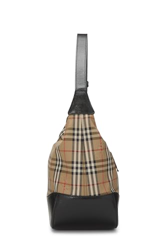 Pre-Loved Haymarket Check Shoulder Bag, Black3