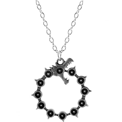 Onsinic Collares De Anime Colgante Collar Gargantilla Cadena De Plata Accesorios De Joyería Regalo De Valentín para Mujeres Hombres Cover