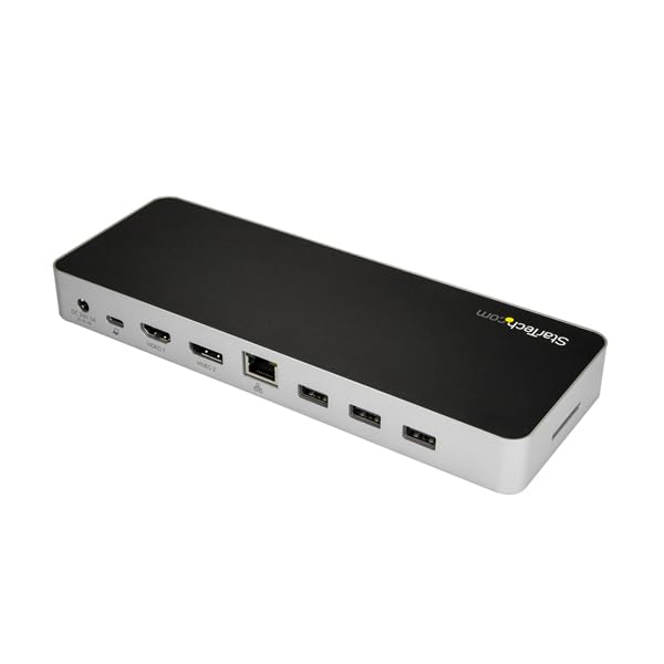 StarTech.com USB C Dock - 60W PD - 4K Dual-Monitor Laptop Docking Station - DP & HDMI - SD Card Reader - Mac & Windows (DK30CHDPPDUE)