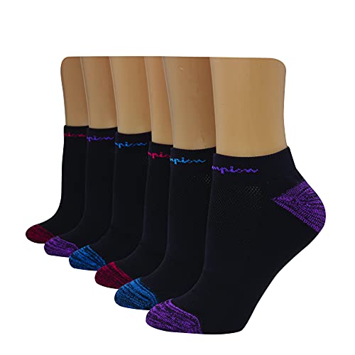 Image of Champion Women's Low Cut Beathable Moisture-Wicking Athletic Socks (6-Pack)