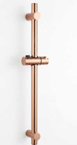 Image of AQUIEEN Sliding Rail for Hand Shower - Premium Height & Angle Adjustable Hand Shower Holder | Wall Mounted Shower Slider Bar for Home, Hotels & Luxury Bathrooms (Rose Gold)