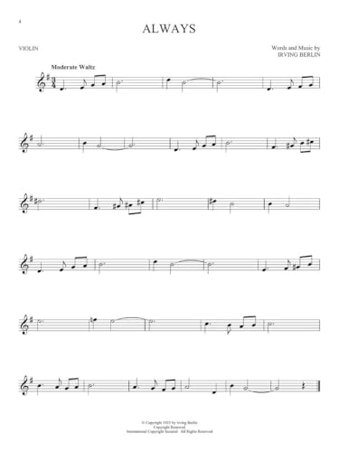 101 Most Beautiful Songs for Violin Sheet Music Songbook | Instrumental Folio for All Levels | Includes What a Wonderful World, Your Song, City of Stars, and More - Image 5