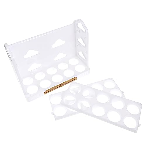 OKUMEYR キッチン用卵収納ボックス 冷蔵庫対応 多卵ホルダー 大容量設計