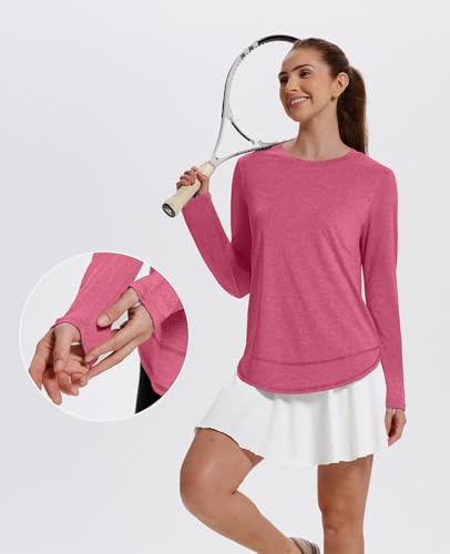 XIEERDUO Women's Workout Tops Long Sleeve Quick Dry Shirts for Hiking Running S-3XL - Image 5