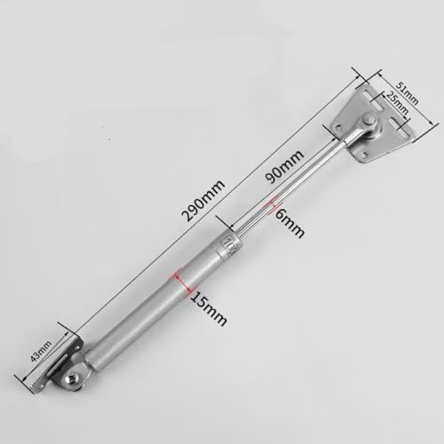 AOMUCH Flap Stay Damper Gas Spring Hinge Slow Down Drop Leaf of Cabinets Desks Slowly Open Drop Leaf - 2 Pack - Image 2
