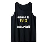 Photo Gallery pietro maglia con testo divertente uomo ragazzo bambino canotta Photo Gallery pietro maglia con testo divertente uomo ragazzo bambino canotta