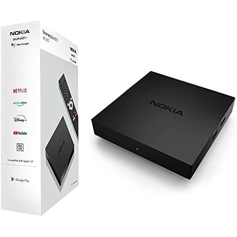 Nokia Streaming Box 8010 con Android TV, Ultra HD 4K, Chromecast, WiFi, USB, Netflix, Prime Video y Disney+ Cover