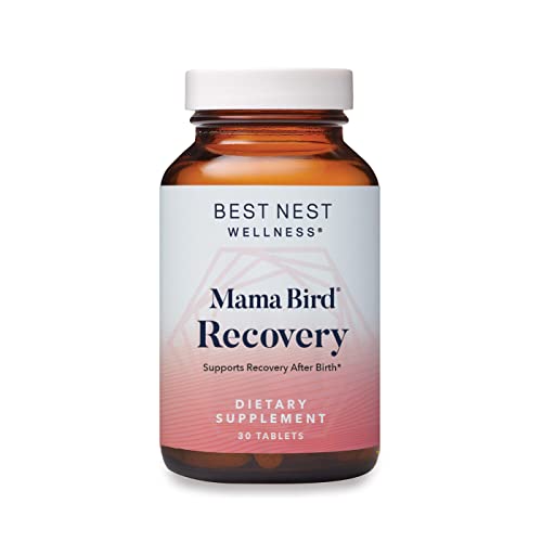 Mama Bird Postnatal Recovery, Once Daily, Replenish with Iron, L-Methylfolate (Folic Acid), Methylcobalamin (B12), Natural Vitamin, Repair and Support, 30 Ct, Best Nest Wellness