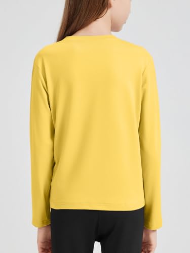 Girls Long Sleeve T-Shirts Soft Basic Crewneck Tees for Kids Everyday Comfort Casual Tops 4-14 Years2