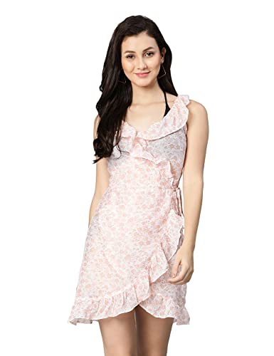 Image of oxolloxo Glowrings Yellow Wrapped Beachwear Women Dress