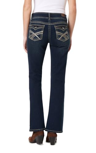 Image of WallFlower Luscious Curvy Bootcut Jeans for Women, Mid-Rise Insta Stretch Denim, Size-Inclusive Juniors Jeans