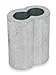 Wire Rope Sleeve, 5/32 in, Aluminum, PK25