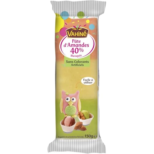 Pâte d'amandes tricolore VAHINE - le paquet de 150 g Lot De 4 - Par Lot