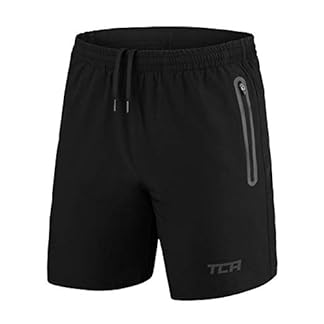 TCA Men’s Elite Tech Lightweight Running or Gym Training Shorts with Zip Pockets
