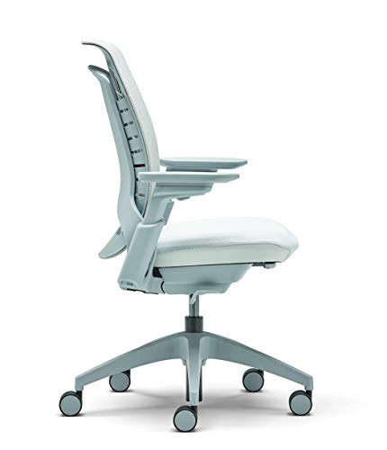 Image of Allsteel Light Gray Mimeo Task Chair with Lumbar, Weight-Activated, Mesh Back and 4-D Adjustable Arms