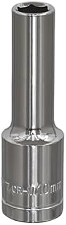 Sealey S0669 WallDrive Socket, 1/2" Square Drive, 13mm Deep , Red