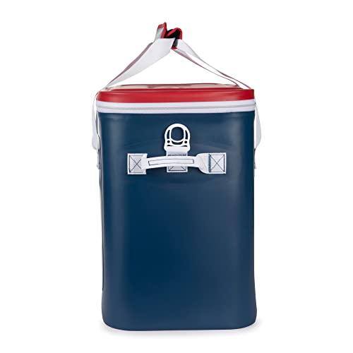 Rtic Soft Cooler 30 Can, Insulated Bag Portable Ice Chest Box For Lunch, Beach, Drink, Beverage, Travel, Camping, Picnic, Car, Trips, Floating Cooler Leak-Proof With Zipper, Patriot #TOP3