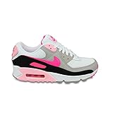 Vintage Design Nike Damen Air Max 90 Gymnastikschuh, White Hyper Pink Black College Grey, 42.5 EU