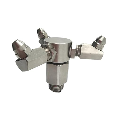 �^�[�{�m�Y���A SS304 ������]��ԋ@�m�Y�� 360 �x�N���[�j���O��������@�H�Ɨp�_�X�g�X�v���[ �A���i(1of 2 Three-head R)