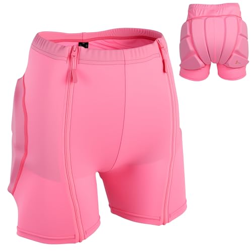YWRider Kids Protective Hip Padded Shorts with Zipper for Skating,...