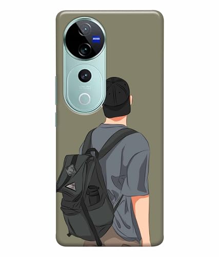 Image of School Boy College Boy Printed Hard Back Case Cover & Compatible for Vivo V40 | Vivo V40 Pro | T3 Ultra 5G (Multicolor) - D1813