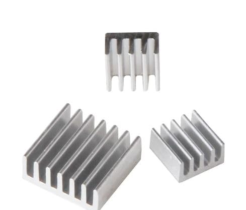 Pack Of 3 Aluminum Heatsink for Raspberry Pi (Raspberry Pi 3 B+, Raspberry Pi Zero, Raspberry Pi camera, Raspberry Pi 2)-image-39