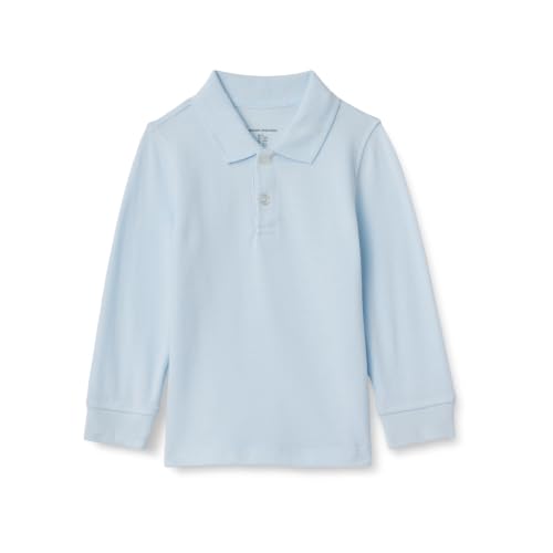 Image of Amazon Essentials Boys and Toddlers' Uniform Long Sleeve Pique Polo Shirt for School Uniform, Multipack