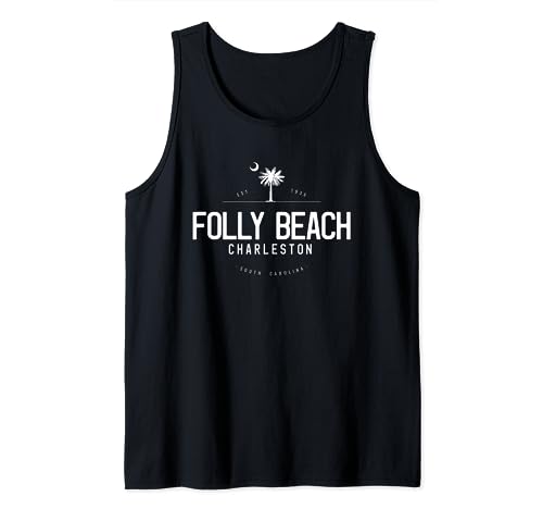 Folly Beach South Carolina Surfing Tank Top