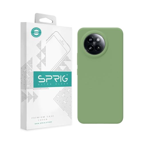 Image of SPRIG Compatible with Mi 14 CIVI Premium SilkTone Back Cover Drop Tested Shock Proof Mobile Case for Men, Women, Boys and Girls with Camera Protection (Mint Green)
