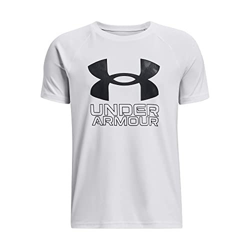 Image of Under Armour Boys' Tech Hybrid Printed Fill Short-Sleeve T-Shirt