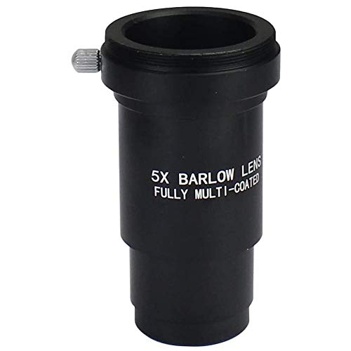 Adaptador de lente de metal totalmente ennegrecido de 1,25 pulgadas para telescopios - Acepta filtros de 1,25 pulgadas - También se puede utilizar para fotografía astronómica, revestida Cover