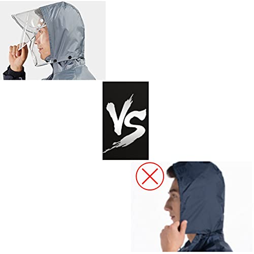 Traje impermeable para lluvia para hombre y mujer color amarillo talla L miniatura 4