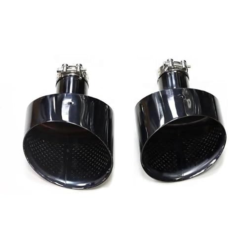 Tuyau d'échappement silencieux pointe embout carbone look noir inox 304 Audi A3 A4 A6 RS3 RS6