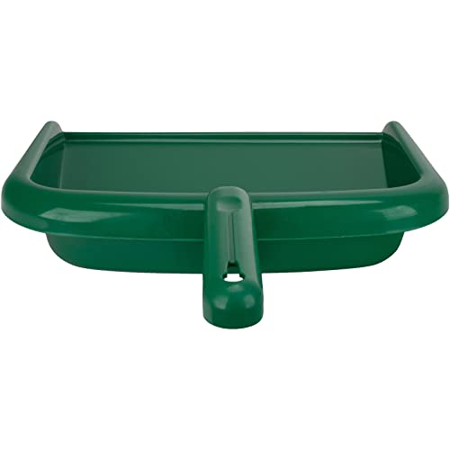 Image of SPARTA Large Handheld Dustpan with Hanging Hole, Heavy-Duty Plastic Dustpan with Wide Lip for Countertops and Surfaces, Plastic, 10 Inches, Green