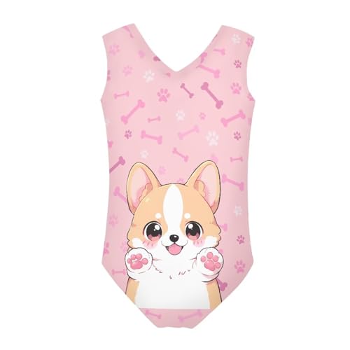 Image of Mumeson Girls One Piece Swimsuits Lightweight V-Neck Swimwear Bathing Suits for Little Girls 3-14 Years