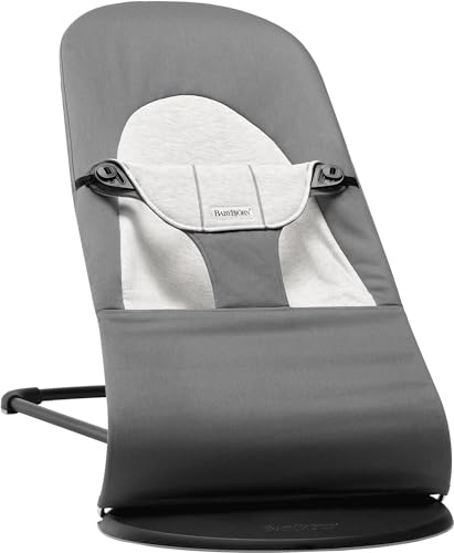 BabyBjörn Babywippe Balance Soft, Gewebt/Jersey, Grau/Grau