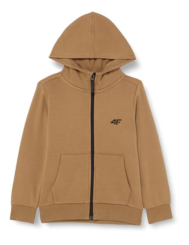 Sweatshirt 4F M627 beige vêtement sport enfant taille 152 en coton mélangé