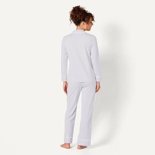 Image of Amazon Essentials Women's Long Sleeve Cotton Modal Pajama Set, Loungewear with Full-Length Bottom