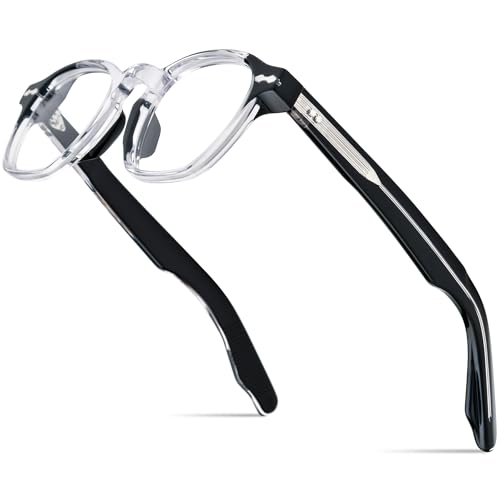 Image of HEPIDEM Acetate Glasses Frame Men Women Square Eyeglasses Optical Spectacles MZEPH