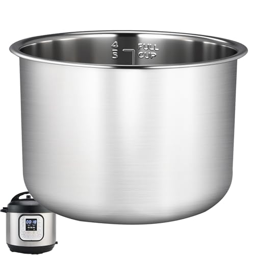 Stainless Steel Inner Pot for Instant Pot 6 QT 0 Coating 3 Year Warranty