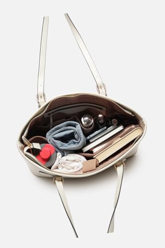 Image of Allen Solly Women's Oversized Tote & Travel Handbag | Vegan Leather | Multiple Pockets | Secure Zip Closure | Casual Outings
