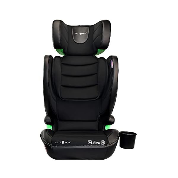Cozy N Safe Augusta i-Size Kindersitz, Autokindersitz, Kinderautositz, kindersitzerhöhung,100-150cm Gruppe 2/3 (15-36 kg/4-12 Jahren) ISOFix, Verstellbarer Kindersitz ECE R129, Seitenschutz,