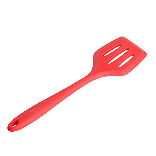 Kit Concha Colher Utensílios de Silicone Vermelho 5 peças