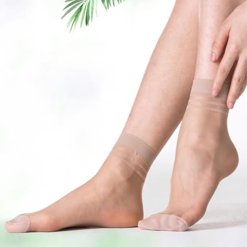 Image of 12 /20 Pairs Women's Ankle Sheer Nylon Socks