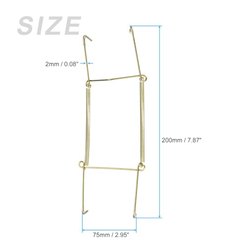 Image of METALLIXITY Plate Hanger (10Inch), Stainless Steel U Type Invisible Wall Hook with Tip Protectors - for Decorative Plates, China, Plates, Zinc Plated