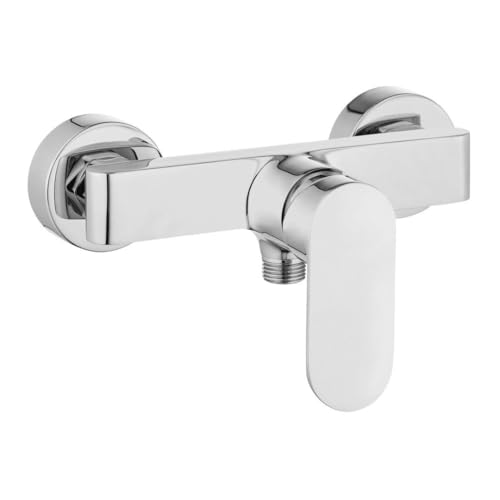 Mitigeur douche mural Alvo finition chrome de haute qualité moderne - 2